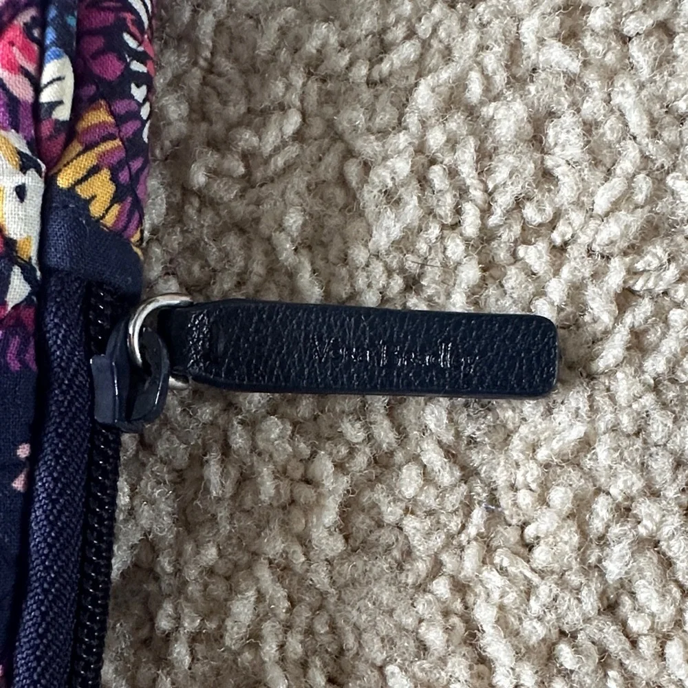 Vera Bradley Midnight Flowers Quilted Floral Zipper Tablet Sleeve